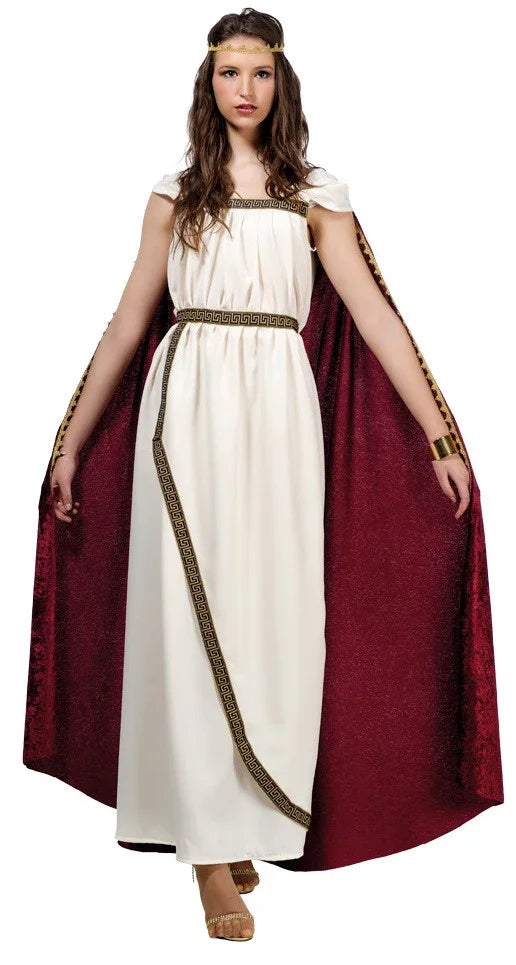 Disfraz de Romana Largo Capa Roja Romanos y Griegos Limit Sport